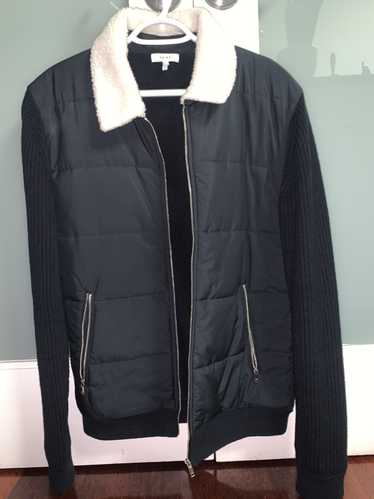 Reiss Reiss Dark Navy Black Sherpa Collar Jacket - image 1