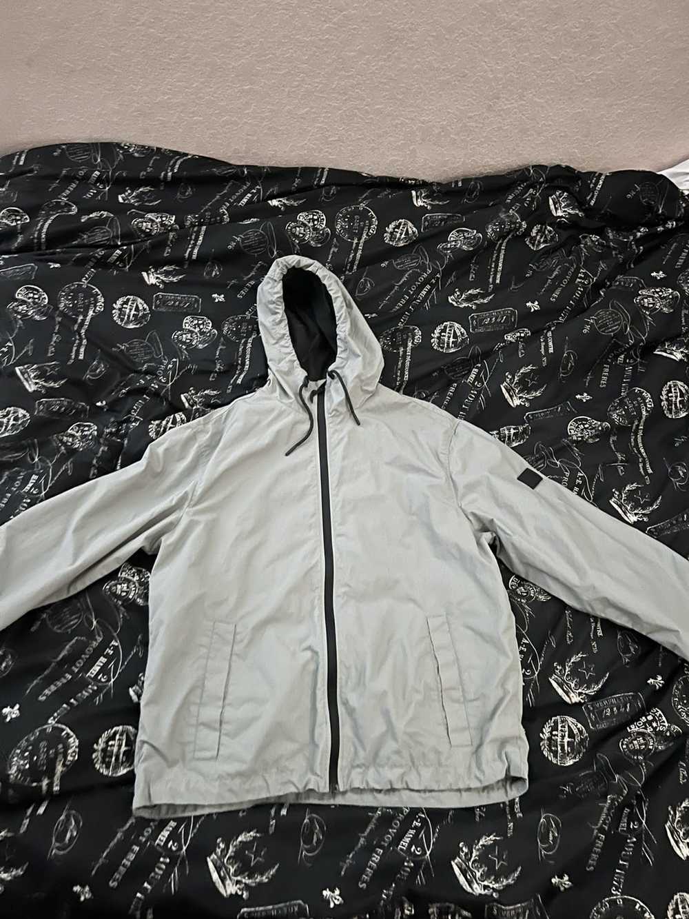 H&M H&M grey and black mens windbreaker jacket - image 4