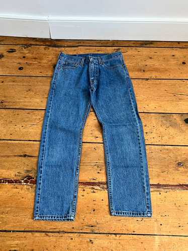 Vintage store Levi's 501 Jeans 33x34.5 Blue Denim Red Tab Faded Denim Grunge Style Vintage Denim Unisex Jeans