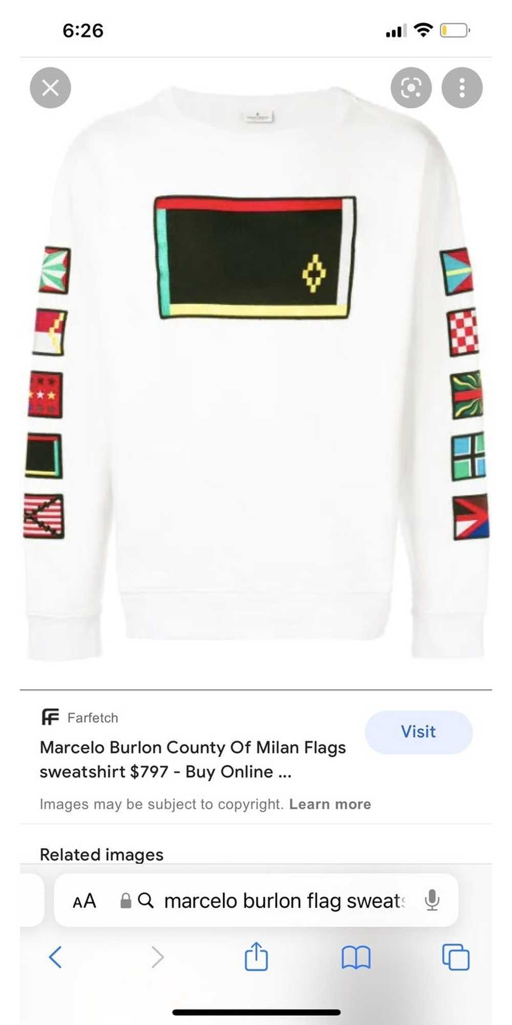 Marcelo Burlon Marcelo Burlon Flag Sweatshirt - image 2