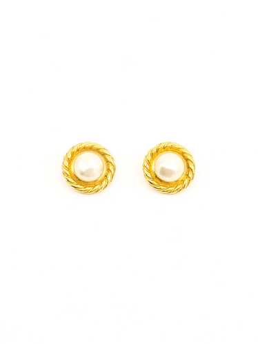 Chanel Pearl Accented Earrings