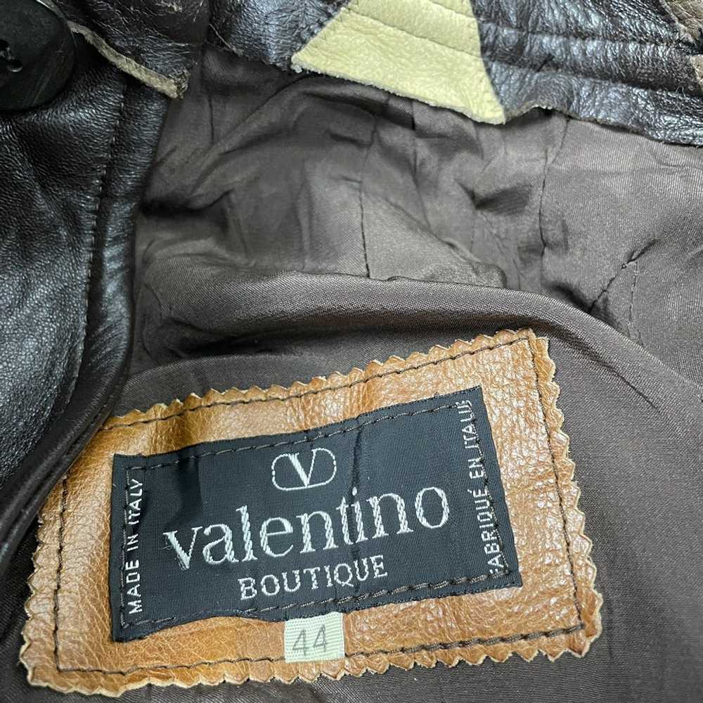Valentino ❄️VALENTINO BOUTIQUE LEATHER PATCHWORK … - image 6