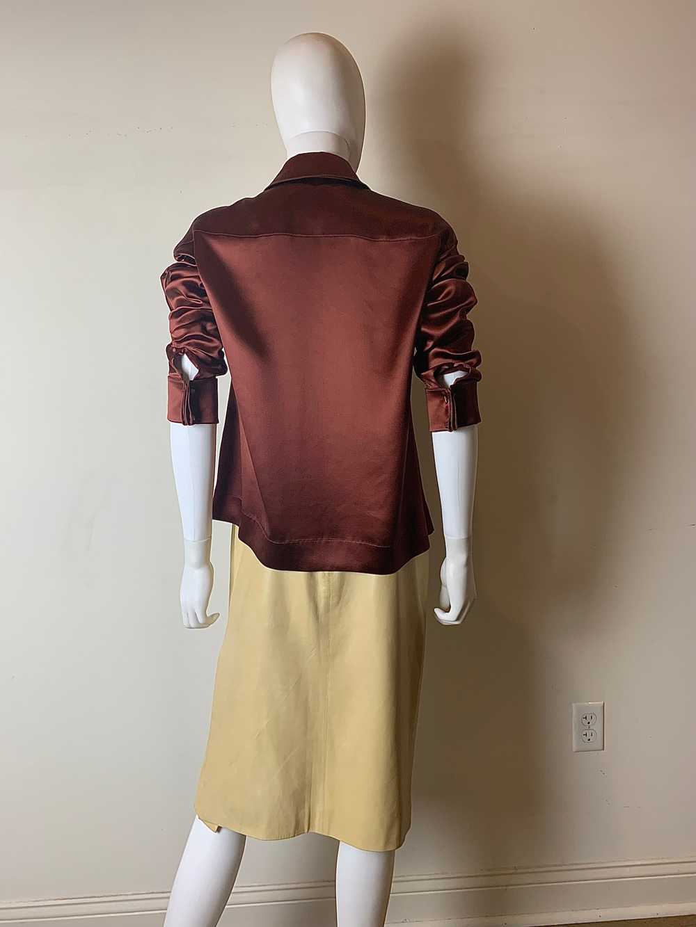 YSL Vintage Leather Skirt - image 12