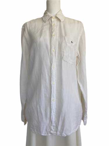 Lacoste White Linen Shirt, 10