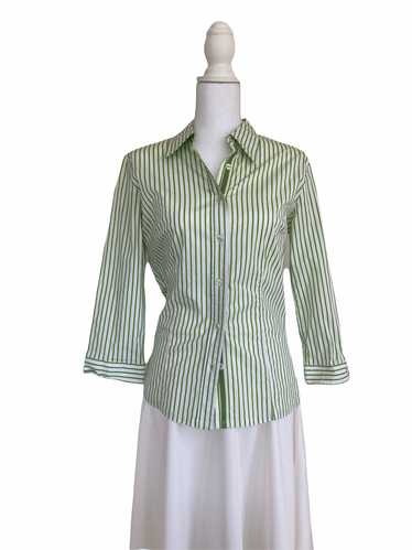 Tizzie Green Striped Shirt, M