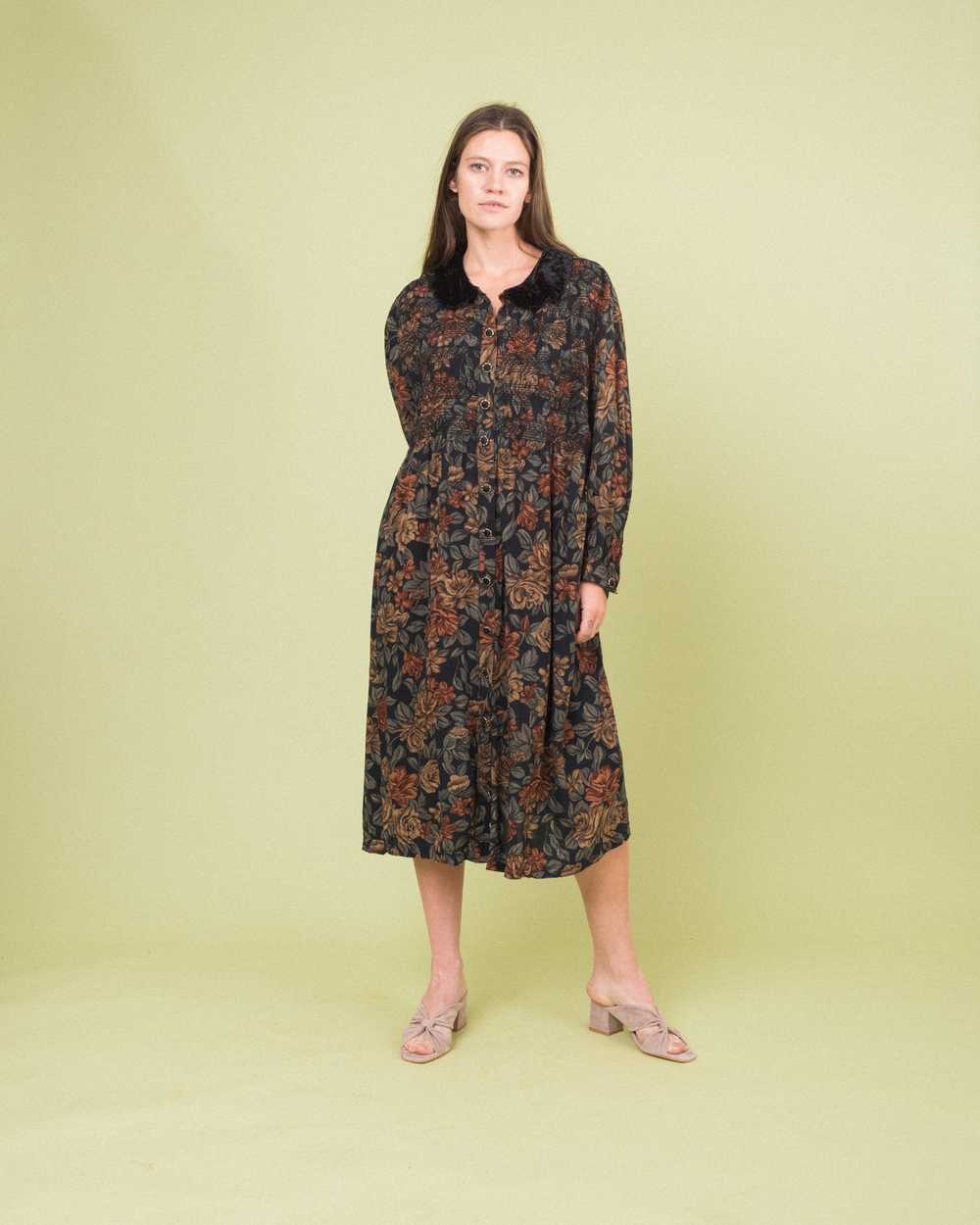 Vintage Floral Oversized Dress (S-L) - image 1