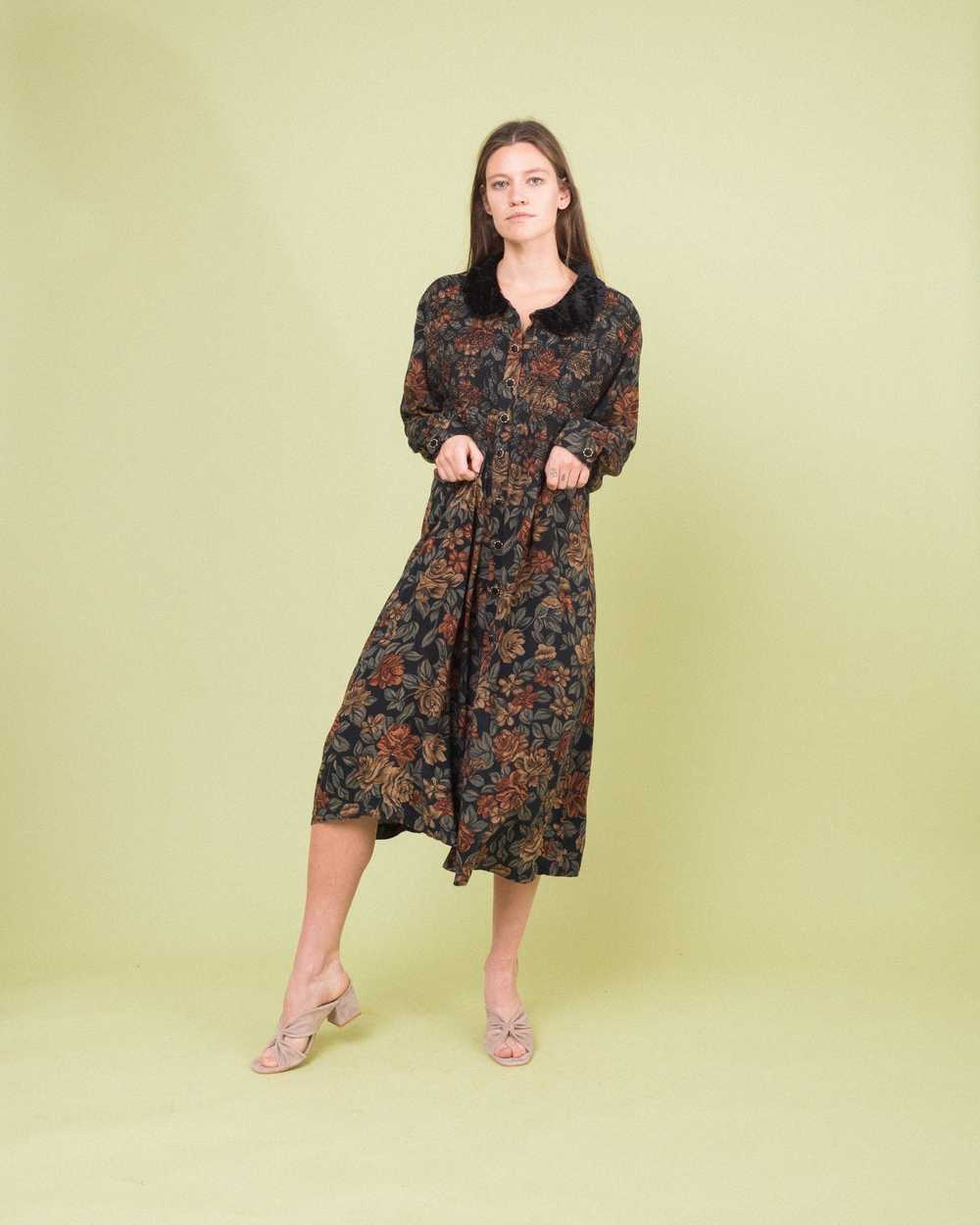 Vintage Floral Oversized Dress (S-L) - image 3