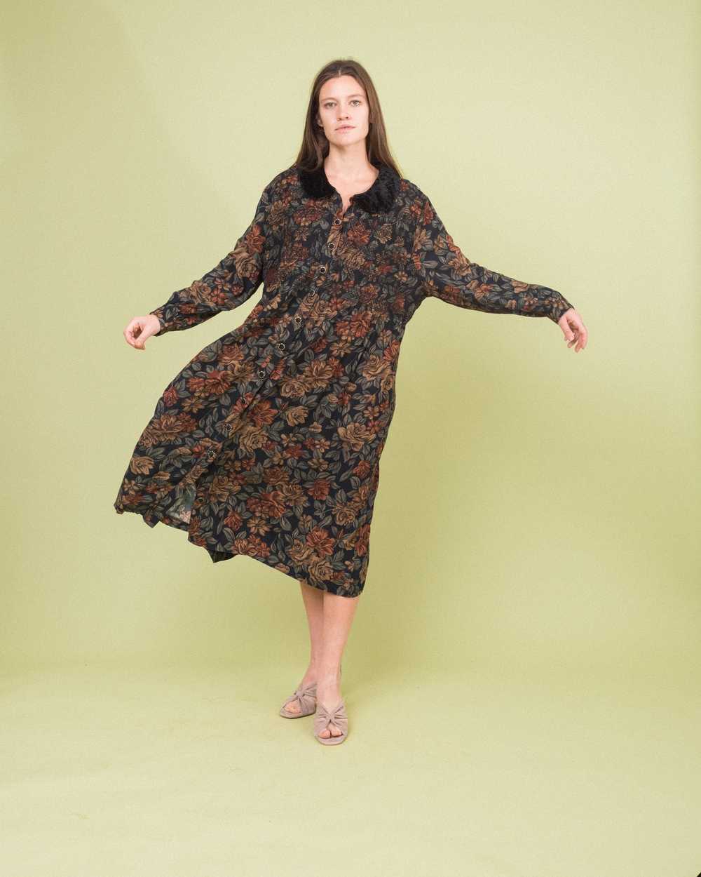 Vintage Floral Oversized Dress (S-L) - image 5