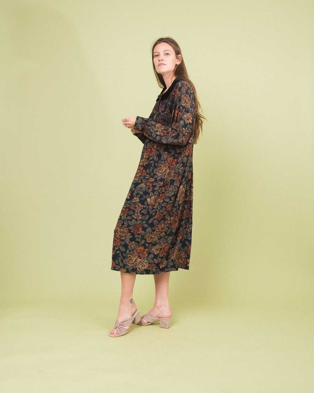 Vintage Floral Oversized Dress (S-L) - image 6