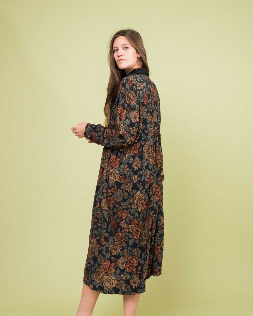 Vintage Floral Oversized Dress (S-L) - image 8