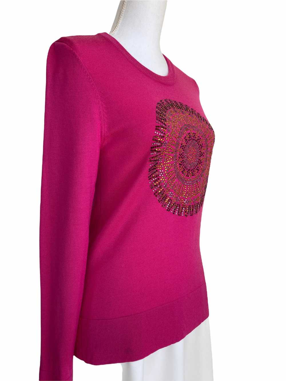 Tory Burch Pink Sequin Sweater, M - image 3