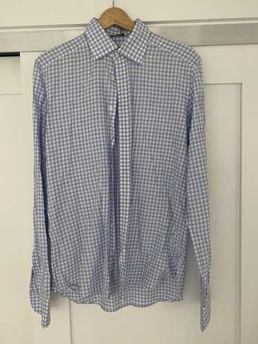 Suitsupply Suitsupply Light Blue & White Checked S