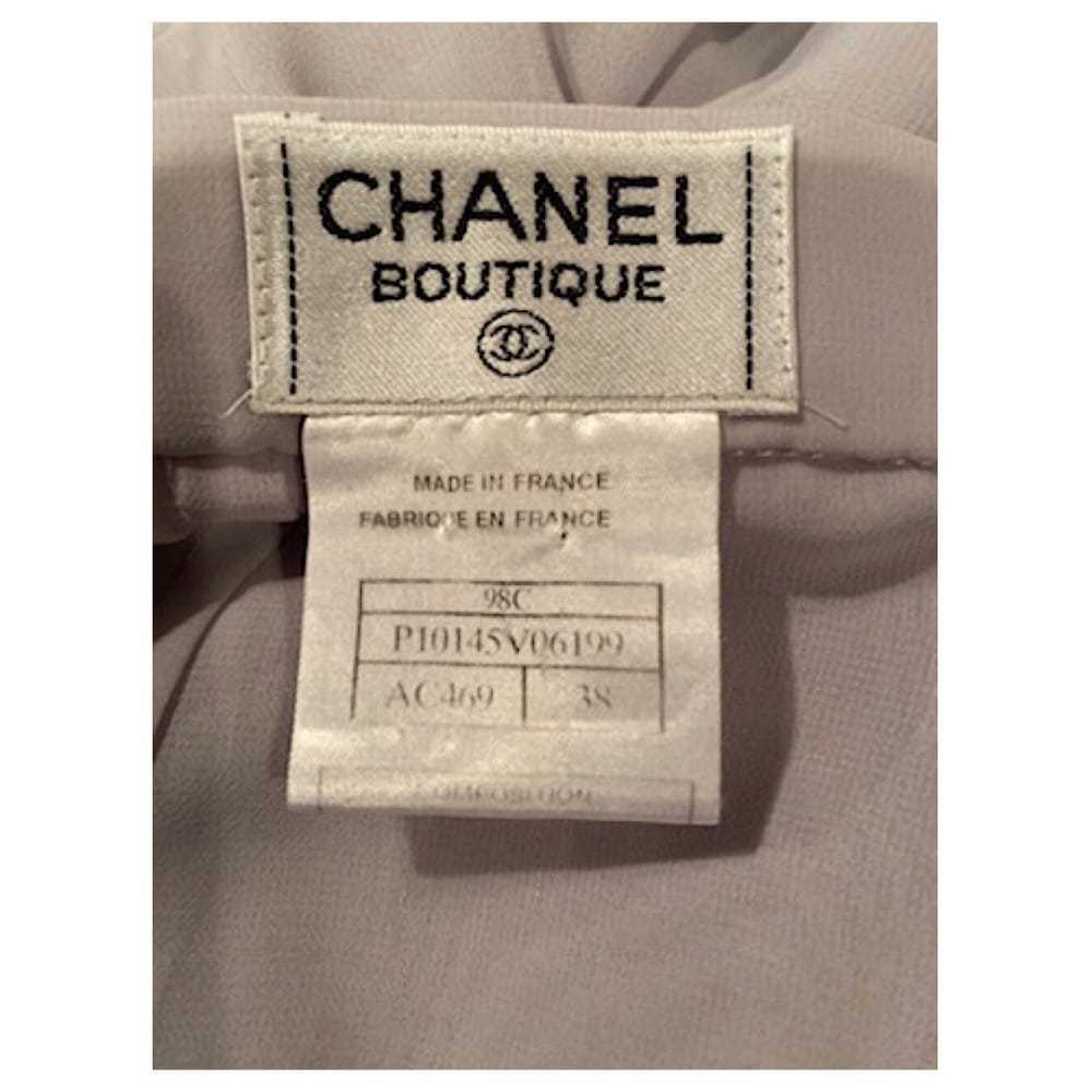 Chanel Silk mid-length skirt - image 6
