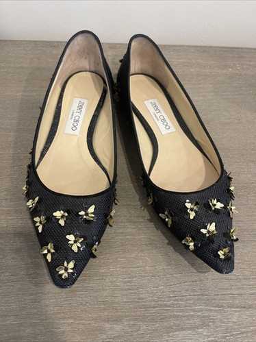 JIMMY CHOO 新品未使用  ROMY FLAT Ballet-Pink Suede Pointed Flats | ROMY Flat | 24:7 Icons