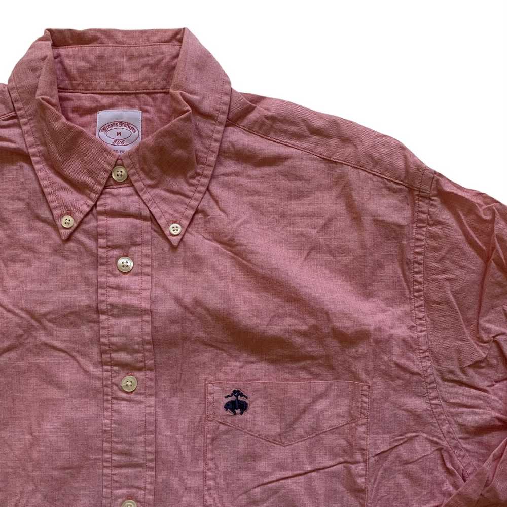 Brooks Brothers Brooks Brothers 346 Red Chambray … - image 2