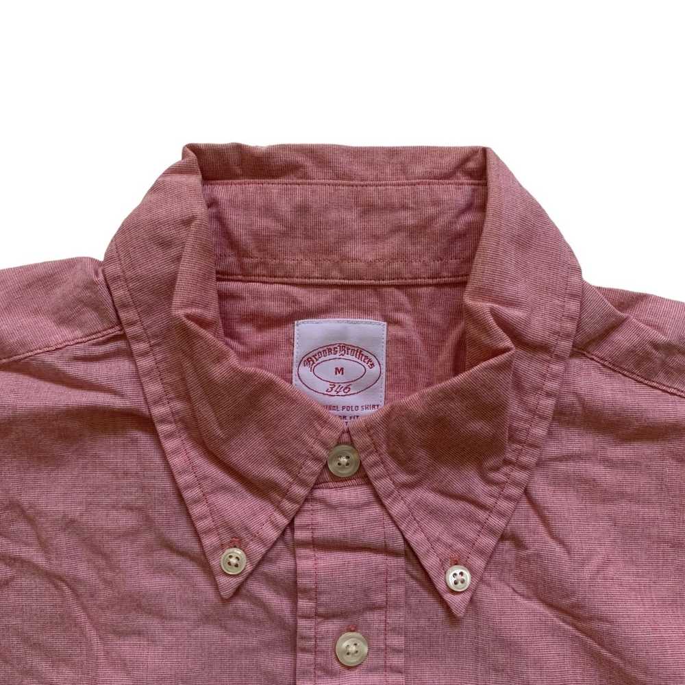 Brooks Brothers Brooks Brothers 346 Red Chambray … - image 3