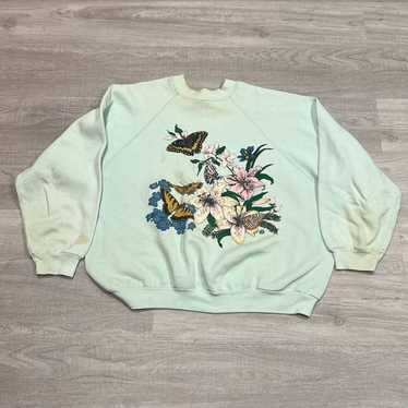 Tultex Vintage 1990s Butterfly Sweatshirt