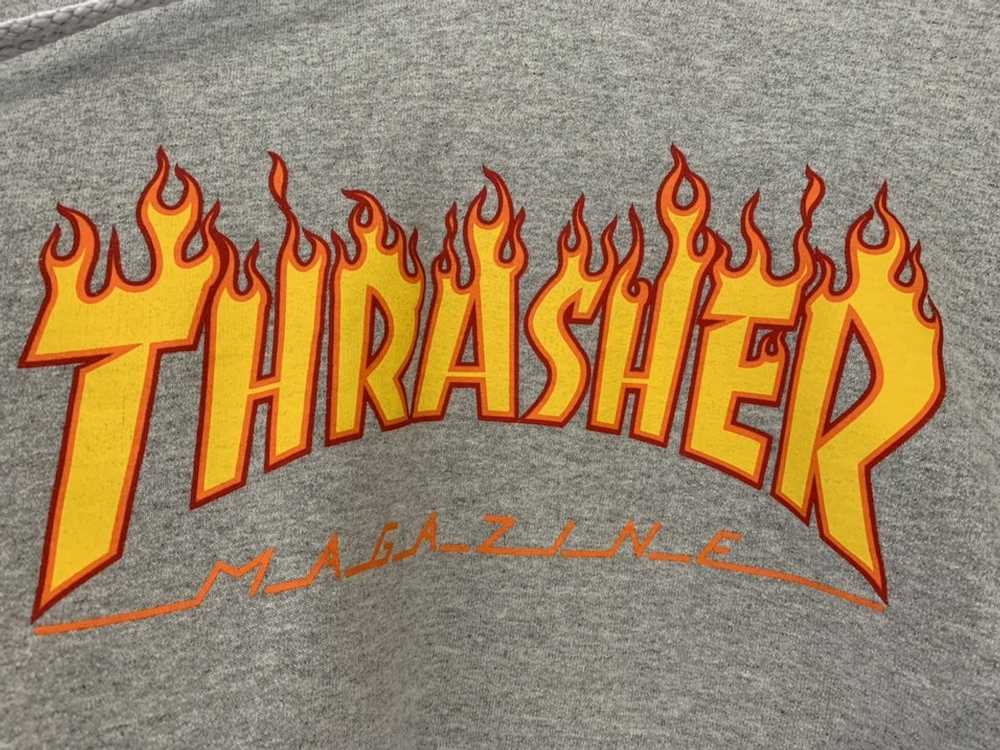 Thrasher Thrasher Grey Flame Hoodie - image 3