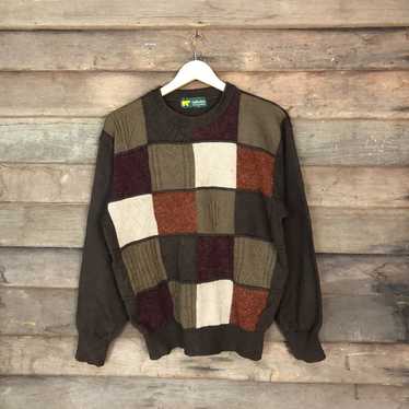 Coloured Cable Knit Sweater × Golden Bear × Stree… - image 1