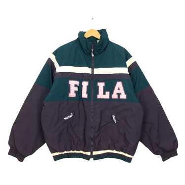 Fila Vtg FILA Zip Up Jacket Spell Out Streetwear - image 1