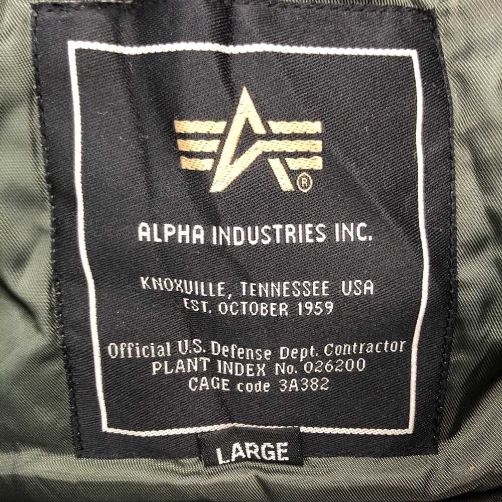 Alpha Industries Vtg ALPHA INDUSTRIES Parka N-3B … - image 8