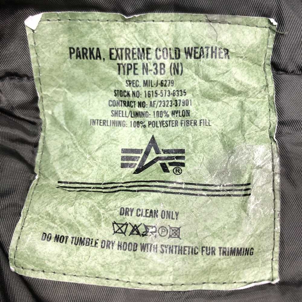 Alpha Industries Vtg ALPHA INDUSTRIES Parka N-3B … - image 9