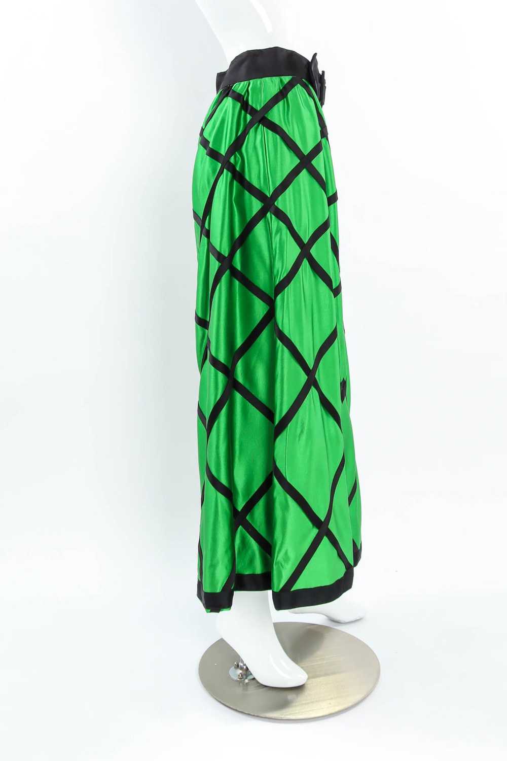JERRY SILVERMAN Checker Print Hostess Skirt - image 2