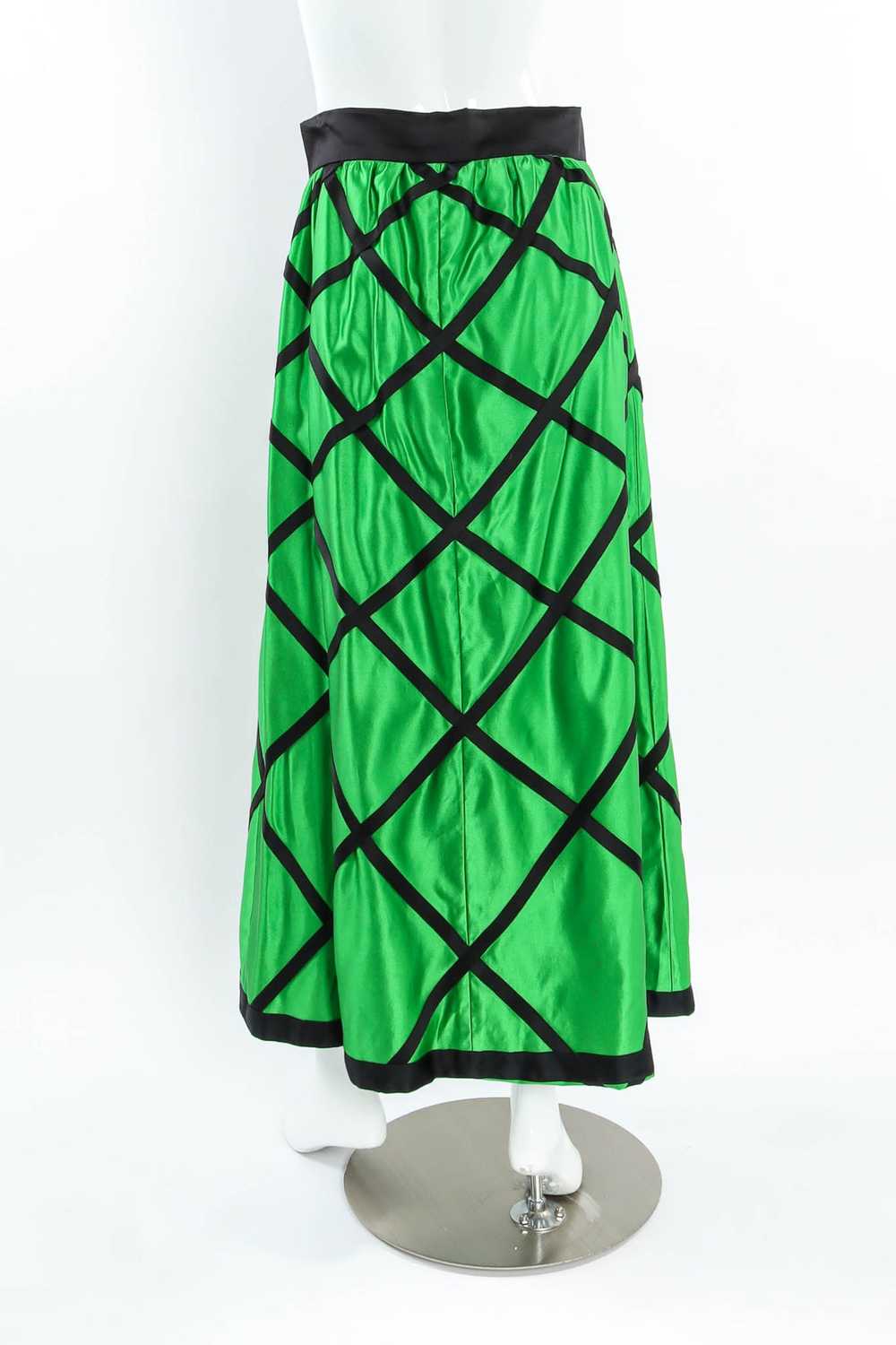 JERRY SILVERMAN Checker Print Hostess Skirt - image 4