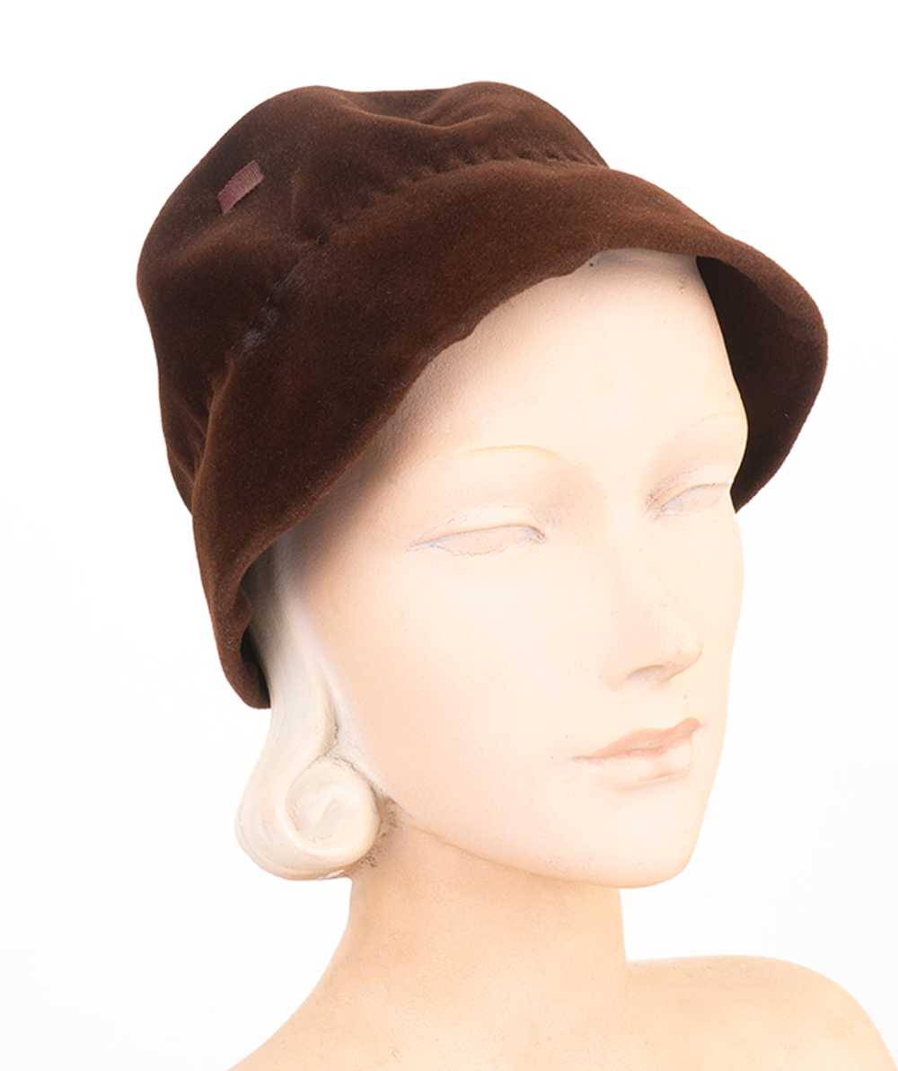 Velvet 1930s Bucket Hat - image 1