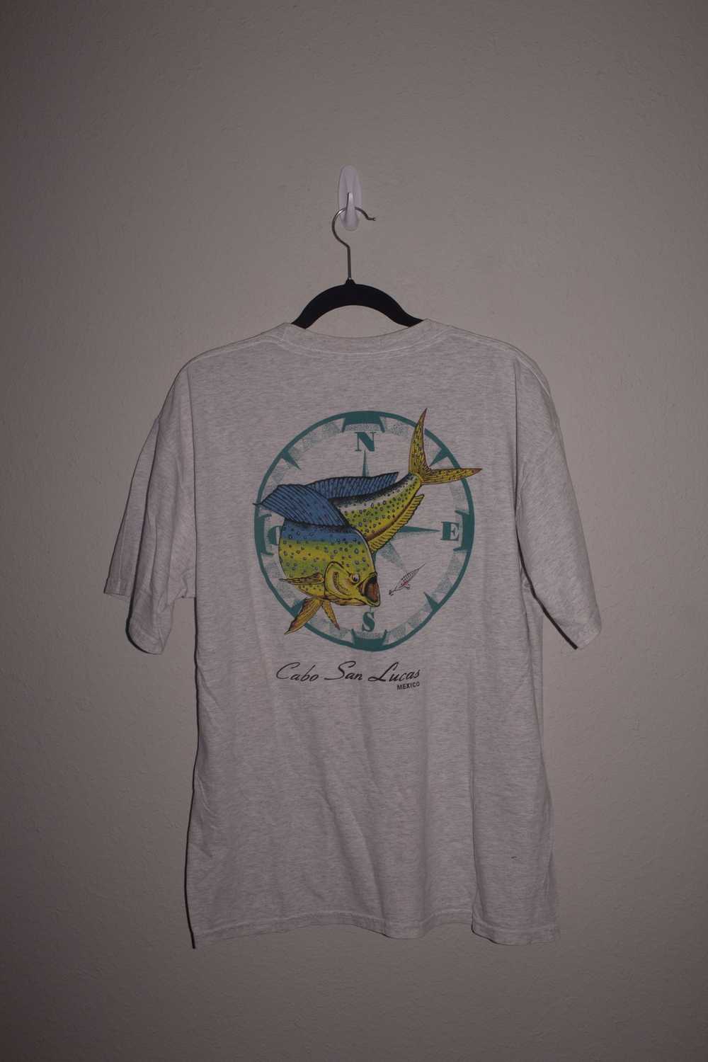 Vintage 90s Cabo Bass Fish T-Shirt - image 1