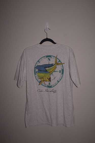 Vintage 90s Cabo Bass Fish T-Shirt - image 1