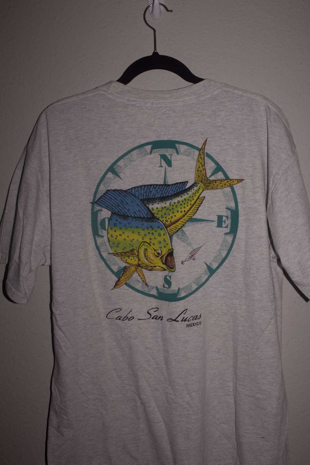 Vintage 90s Cabo Bass Fish T-Shirt - image 2