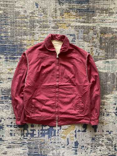 Vintage 1940’s reversible burgundy canvas jacket