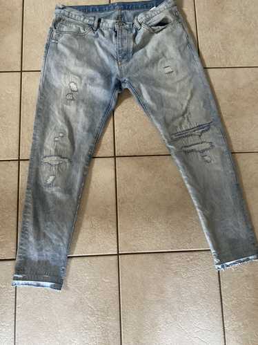 New MNML LA jeans Men's Size 29 30 W Mary And Jesus Distressed Denim  Religion