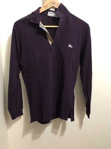 Burberry × Vintage Burberry purple long sleeve pol