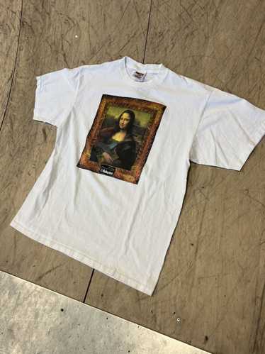 Art × Vintage Mona Lisa Tech Art T Shirt