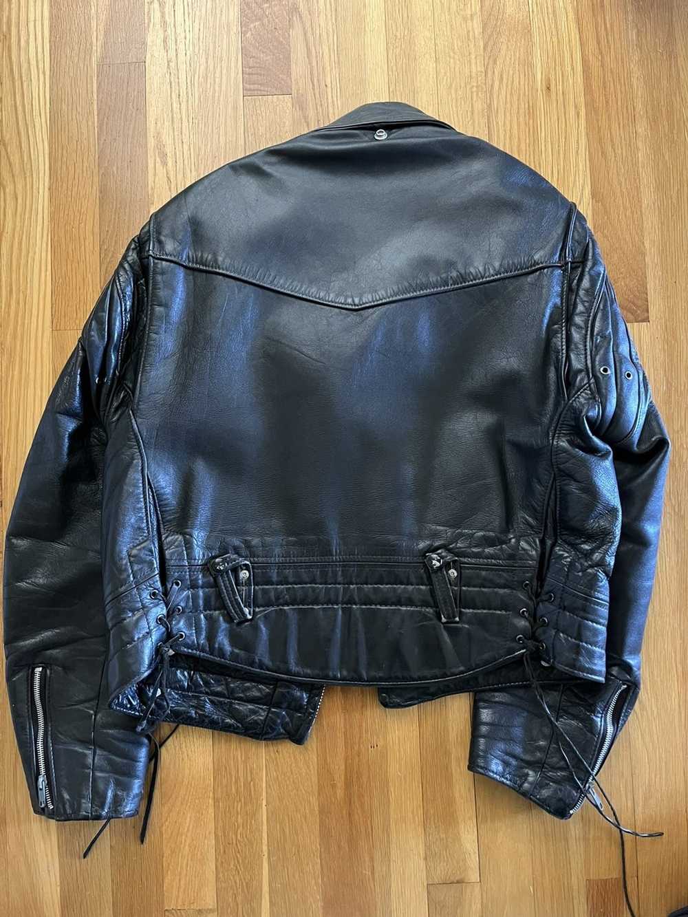 Schott Schott perfecto vintage leather jacket 46 … - image 3