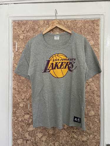 Vintage LA Lakers Warm Up Jacket Starter Medium NBA Yellow 80s 90s Los  Angeles