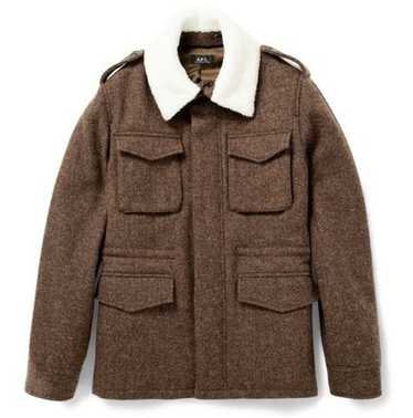 Apc harris tweed coat hotsell