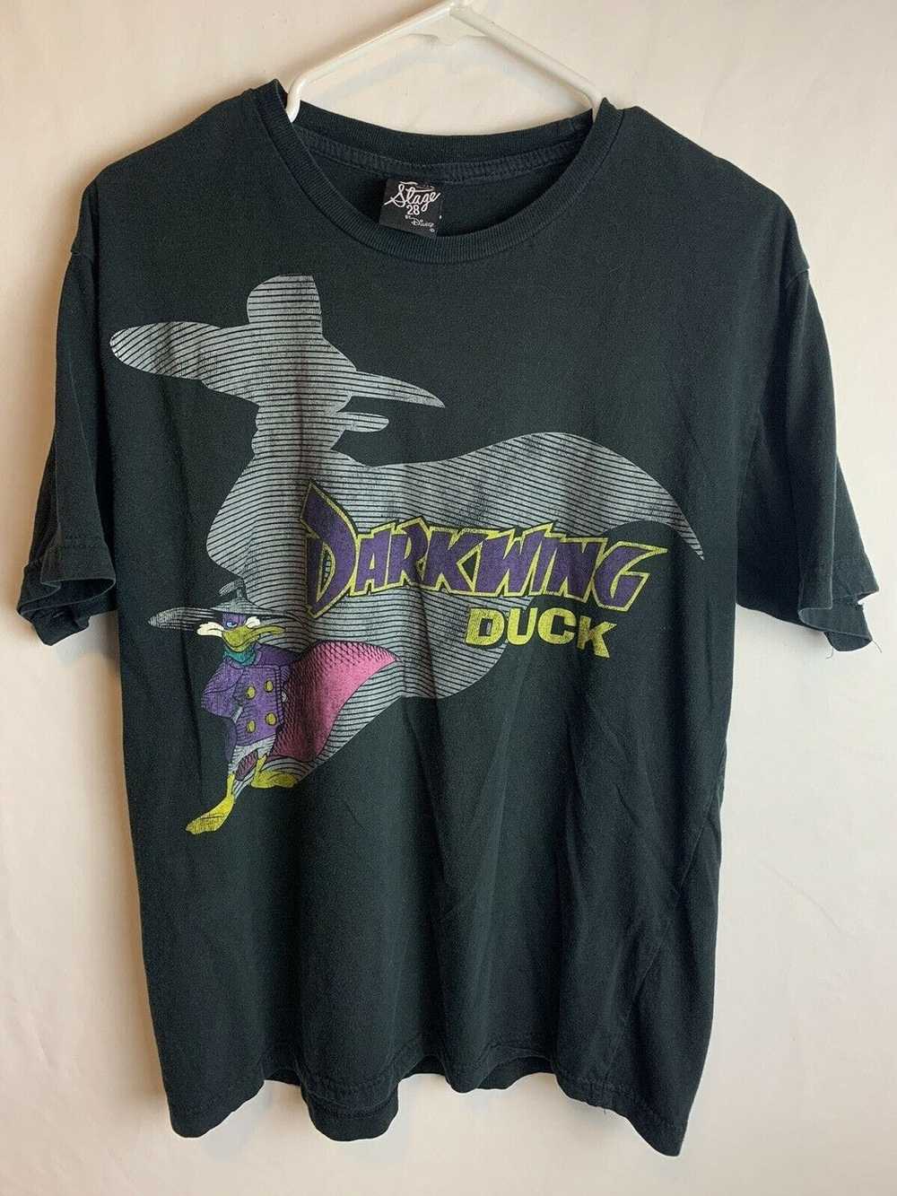 Disney Vintage Disney Duck T-Shirt Black 90s Men’… - image 1