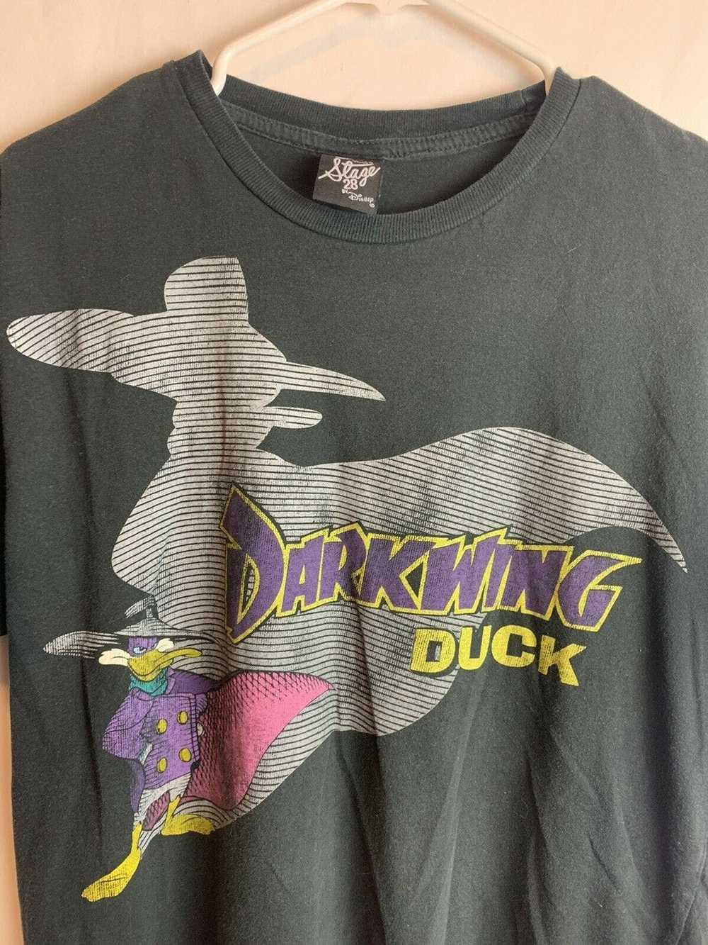 Disney Vintage Disney Duck T-Shirt Black 90s Men’… - image 2