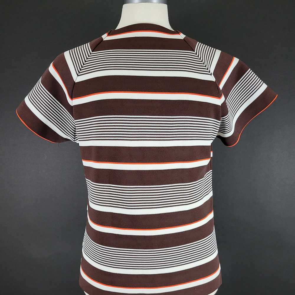 60s/70s Double Knit Striped Shirt - image 12