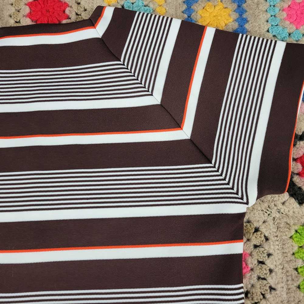 60s/70s Double Knit Striped Shirt - image 9