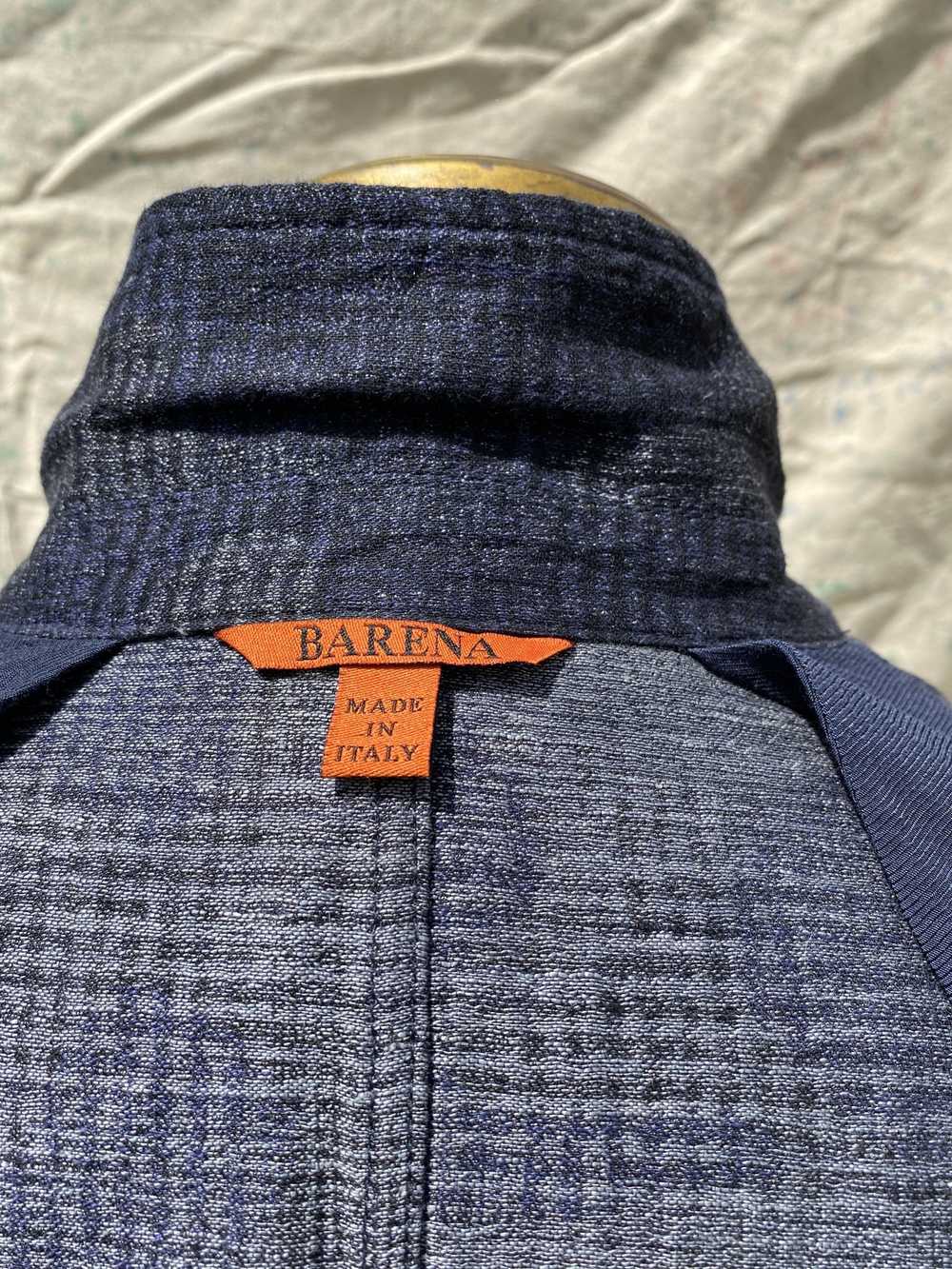 Barena Cotton/Linen Blue Pattern Sportcoat - image 3