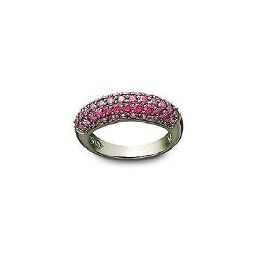 SWAROVSKI✨ Chic Multi Red Ring size 58 6 cwt. Red Garnet Square Ring made w Swarovski Crystal