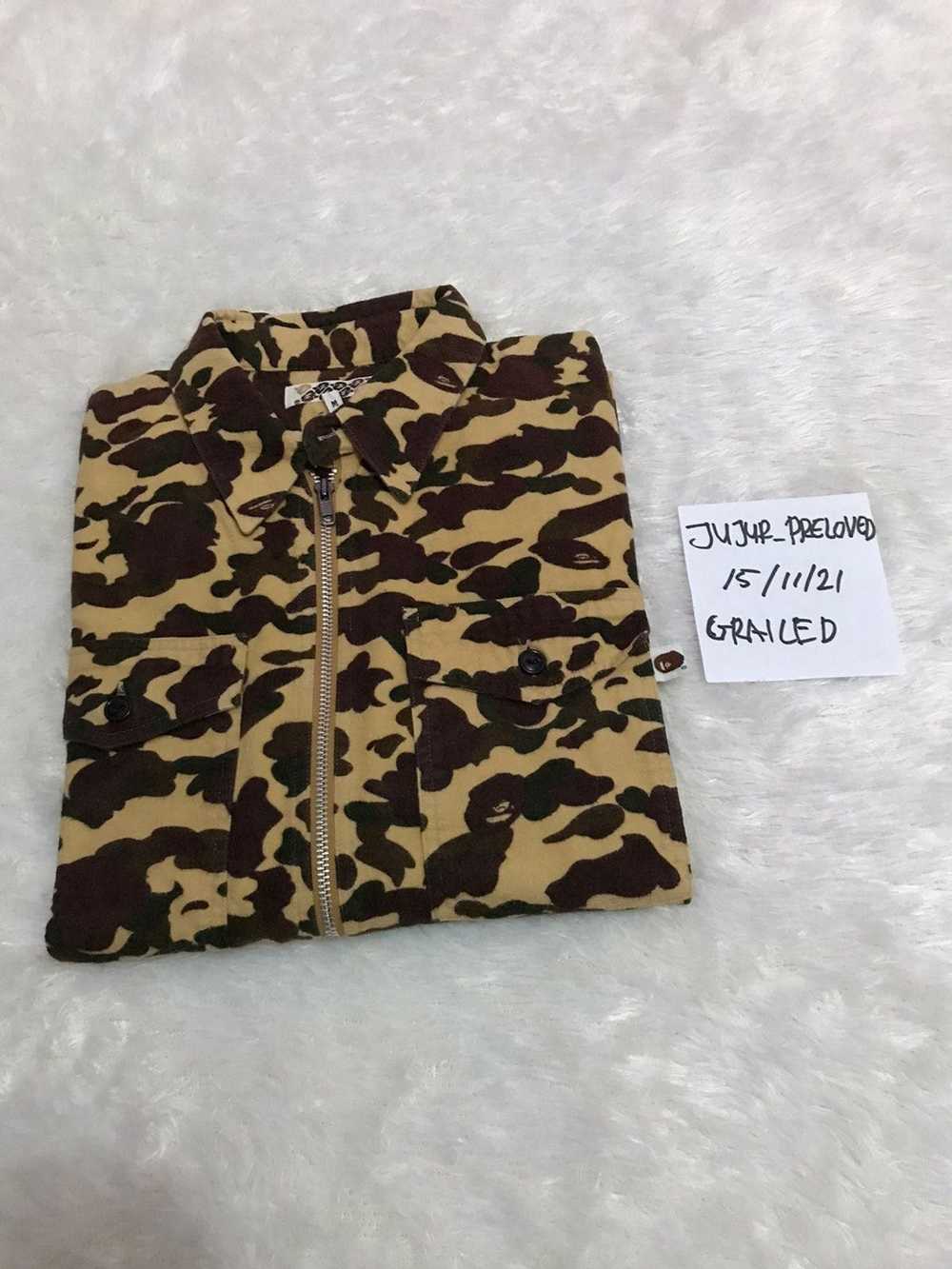 Bape Bape OG camo half zip long shirt - image 10