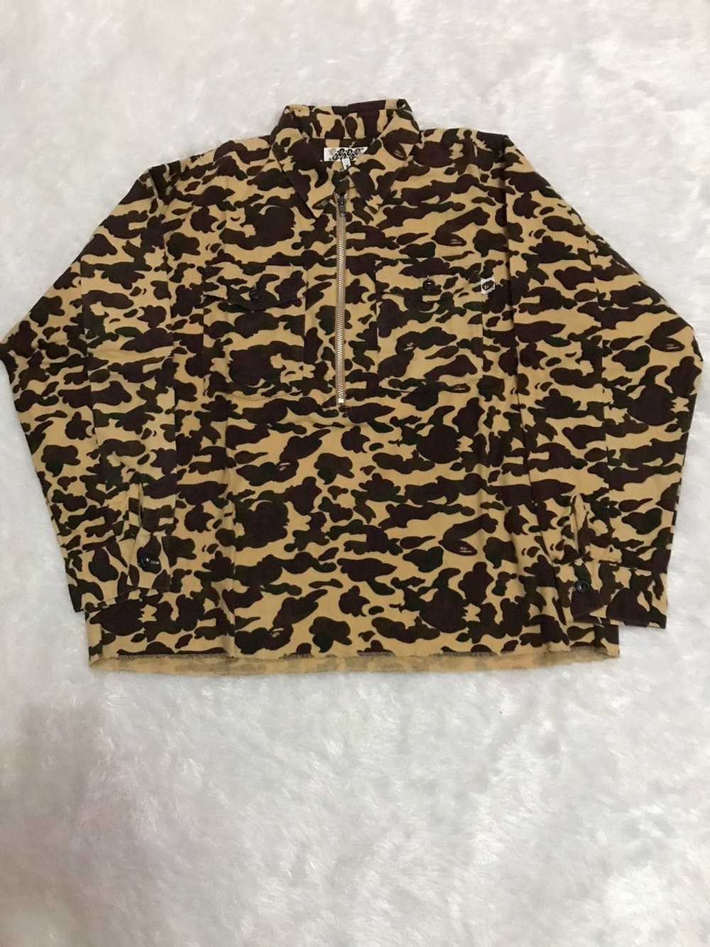 Bape Bape OG camo half zip long shirt - image 1