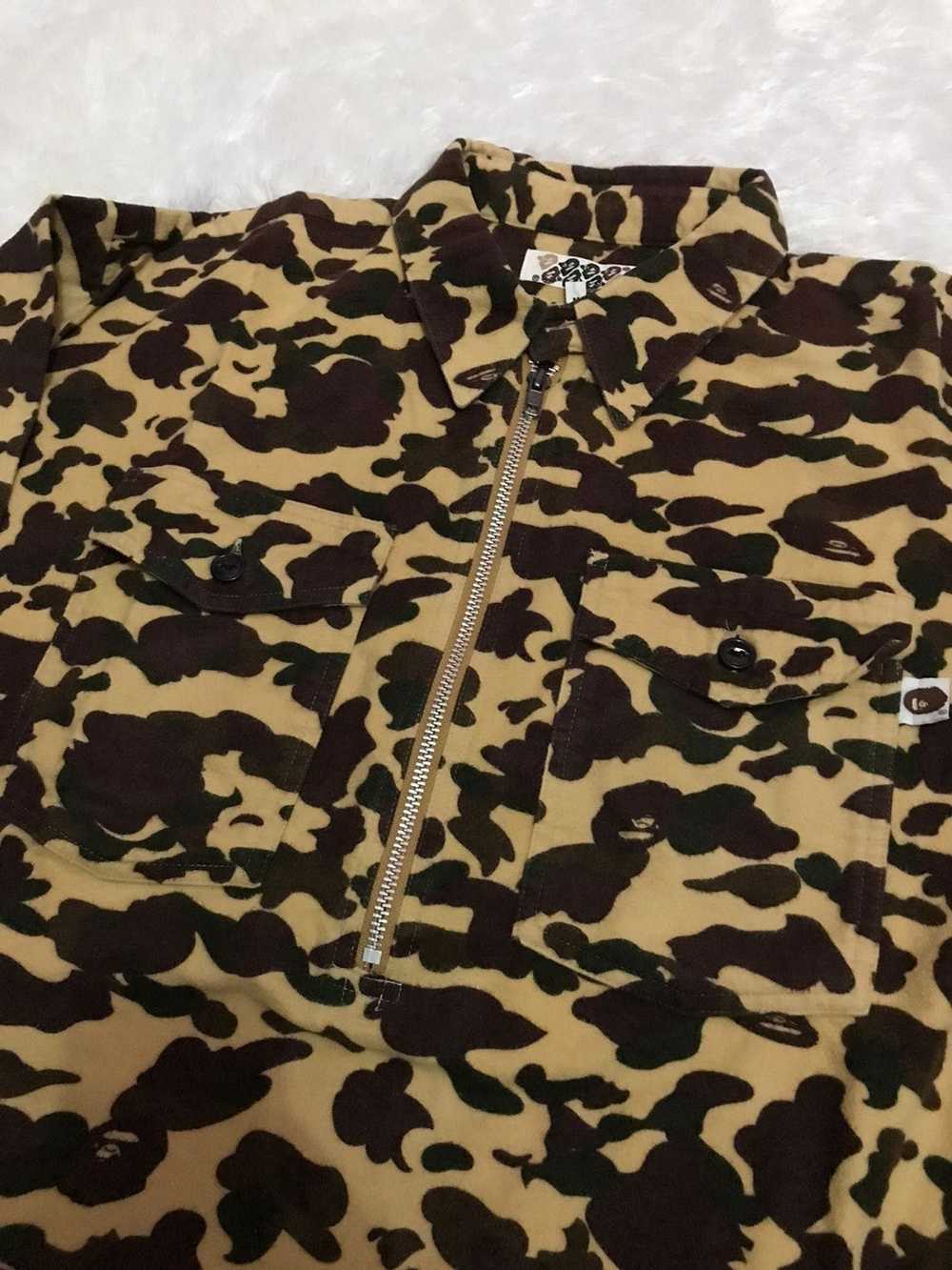 Bape Bape OG camo half zip long shirt - image 3