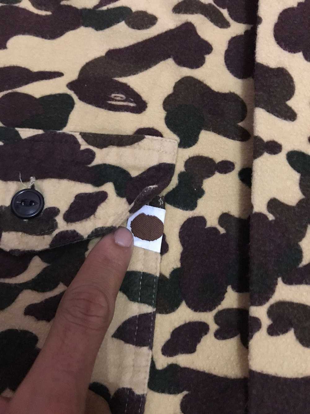 Bape Bape OG camo half zip long shirt - image 5