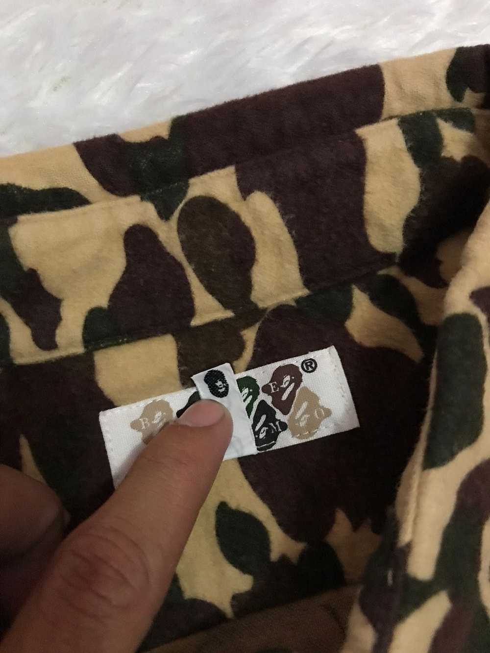 Bape Bape OG camo half zip long shirt - image 7